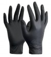 GUANTES NITRILO NEGROS SIN POLVO M MEDIANO 100 UNIDADES