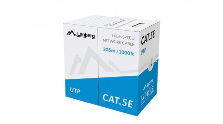 CABLE RED RJ45 UTP 305 METROS CAT.5e COLOR GRIS