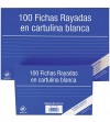 FICHA RAYADA N.1 65X95 MM PAQUETE DE 100 UNIDADES