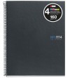 CUADERNO A5 MICROP. TAPA EXTRADURA MIQUEL RIUS 160 HOJAS LISO 70GR/MT2.