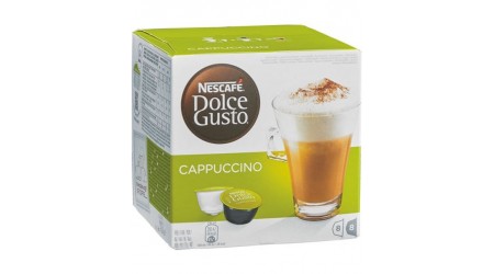 CAPSULAS DE CAFE CAPUCCINO NESCAFE DOLCE GUSTO PACK 16 UNIDADES