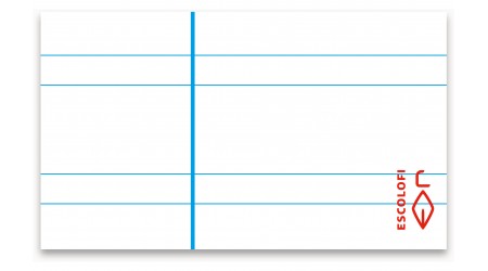 LIBRETA ESCOLOFI A4 PAUTA 3 MM. 50 H. C/MARGEN T/DURA