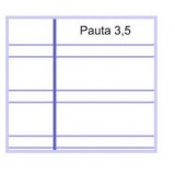 LIBRETA ESCOLOFI A4 PAUTA 3'5 MM. 50 H. C/MARGEN T/DURA