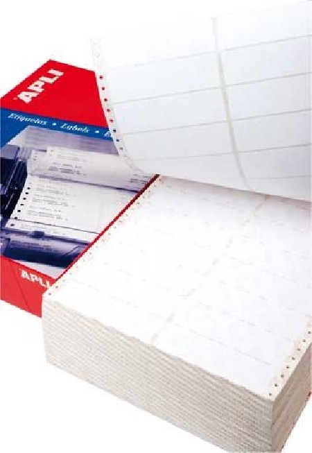 ETIQUETAS EN CONTINUO 88,9X36,0MM 1 SALIDA 4000U.