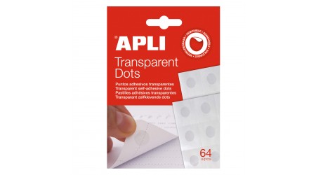 PEGAMENTO APLI PEGA Y PUNTO - 64 PUNTOS ADHESIVOS REMOVIBLES DE 1 CM