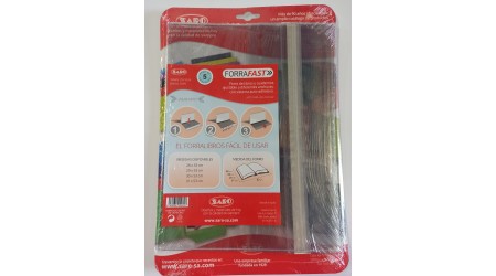 FORRALIBROS AUTOAJUSTABLE 290 MM. PACK 5 UNIDADES SARO