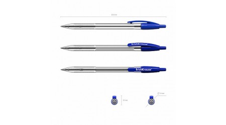 BOLIGRAFO RETRACTIL ERCHKRAUSE 0.5 TINTA ACEITE COLOR AZUL