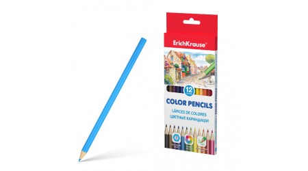 LAPICES DE COLORES CARIOCA 12 UNIDADES + SACAPUNTAS EN ESTUCHE RIGIDO