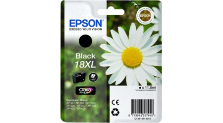 CARTUCHO EPSON NEGRO C13T18114010 Nº 18XL PARA EPSON XP 30/412 - 470 PAG