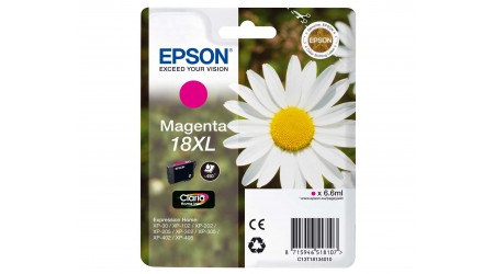 CARTUCHO EPSON MAGENTA C13T18134010 Nº 18XL PARA EPSON XP 30/412 - 450 P