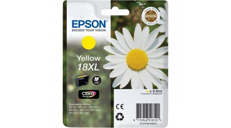 CARTUCHO EPSON AMARILLO C13T18144010 Nº 18XL PARA EPSON XP 30/412 - 450