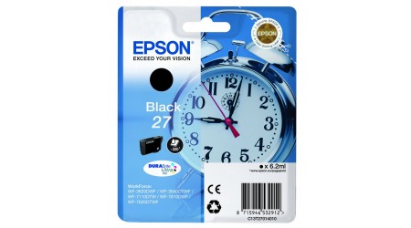 CARTUCHO EPSON NEGRO C13T27014010 Nº 27 PARA WORKFORCE WF-3600 SERIES/