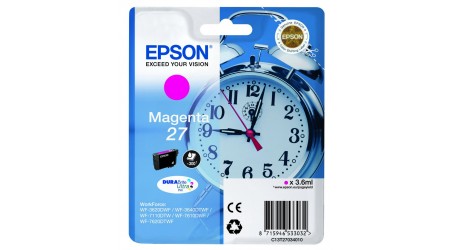 CARTUCHO EPSON MAGENTA C13T27034010 Nº 27 PARA WORKFORCE WF-3600 SERIE