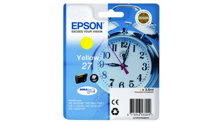 CARTUCHO EPSON AMARILLO C13T27044010 Nº 27 PARA WORKFORCE WF-3600 SERI