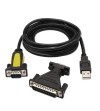 ADAPTADOR USB-A MACHO - VGA/SERIE RS232 DB9/M DB25/M