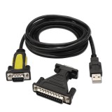 ADAPTADOR USB-A MACHO - VGA/SERIE RS232 DB9/M DB25/M