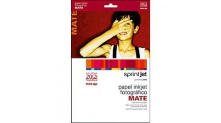 PAPEL FOTOGRAFICO A3 MATE 180G. 20 HOJAS
