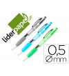 PORTAMINAS LIDERPAPEL 0.5MM CON GOMA Y SUJECCION SOFT COLORES SURTIDOS