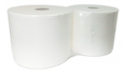PAPEL SECAMANOS INDUSTRIAL 2 CAPAS LISO 1 ROLLO 400 MT