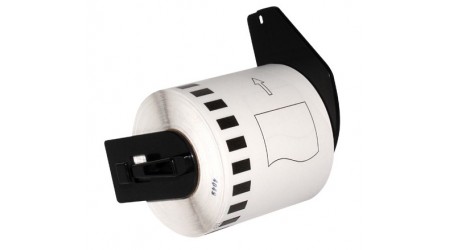 ETIQUETA COMPATIBLE DK22113 - CONTINUA ANCHO 62 MM ROLLO 15.24 MT. PLASTICO TRANSP.