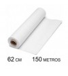 BOBINA PAPEL KRAFT BLANCO 62CM PAPEL DE 50GR. 150 METROS