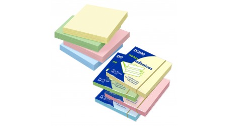 NOTAS ADHESIVAS DOHE 76X76 COLORES PASTEL SURTIDOS 12 BLOCS
