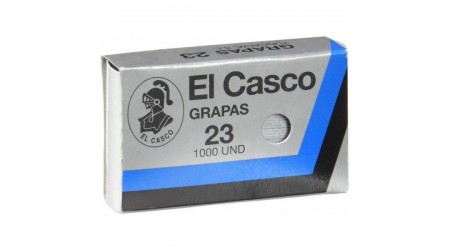 GRAPAS EL CASCO Nº23 GALVANIZADAS CAJA 1000 UNIDADES