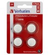 PILA VERBATIM BOTON CR2016 3V LITHIUM 4 UNIDADES
