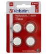 PILA VERBATIM BOTON CR2025 3V LITHIUM 4 UNIDADES