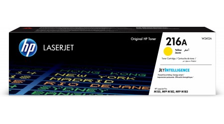 TONER H.P. Nº 216A AMARILLO W2412A HP LASER JET PRO  M182, M183 - 850 PAG HEWLETT PACKARD ORIGINAL