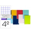 CUADERNO ESPIRAL LIDERPAPEL 1/4 SMART TAPA BLANDA 80H 60GR CUADRO 8MM COLORES SURTIDOS