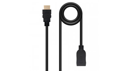 CABLE HDMI  1 MT M-H  PROLONGADOR MACHO HEMBRA  NANOCABLE