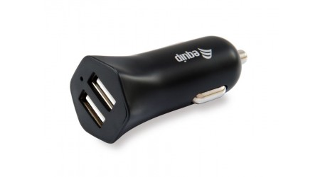 CARGADOR COCHE EQUIP 12V 2 X USB 2.0