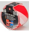 CINTA SEÑALIZACION NO ADHESIVA 70MM X 200 METROS ROJA/BLANCA PARA BALIZAR