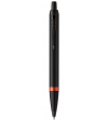 BOLIGRAFO PARKER IM ALL-BLACK FINISHES AND FLAME ORANGE RING ACCENTS