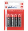 PILA VERBATIM ALCALINA AA LR6  4 UNIDADES