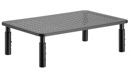 SOPORTE MONITOR METALICO 370x235mm REGULABLE 100/120/140mm