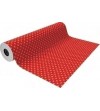PAPEL REGALO TODO AÑO BOBINA BASIKA 31CM X 85M 2 KG. APROX. ROJO LUNARES