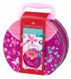 BOLSO METALICO FABER CASTELL MARIPOSAS PACK 33 ROTULADORES COLORES SURTIDOS