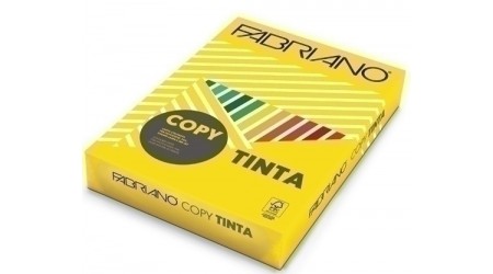 PAPEL A4 COLOR 500H. 80GR. FABRIANO GIALLO AMARILLO INTENSO