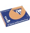 PAPEL A4 COLOR 500 HOJAS CARAMELO (MARRON) 80 GR. CLAIREFONTAINE