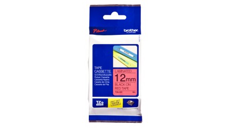 CINTA BROTHER12MM.NEGRO/ROJO