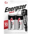 PILAS ENERGIZER MAX ALCALINAS "C" LR14  2 UNIDADES