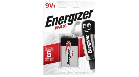 PILAS ENERGIZER MAX ALCALINAS 9V 6LR61  1 UNIDAD