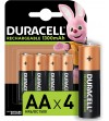 PILAS RECARGABLES DURACELL AA LR6 1300 mAh 1.2V 4 UNIDADES