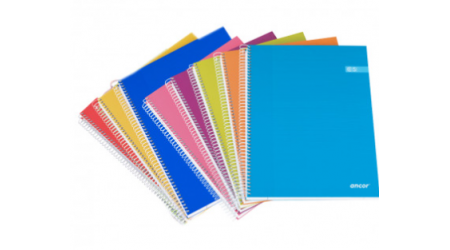 CUADERNO FOLIO TAPA NORMAL LISO 80 HOJAS 60 GR. SURTIDO ANCOR