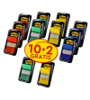 BANDERITAS SEPARADORAS POST-IT 680  50 UNID. 10 PAQUETES + 2 GRATIS