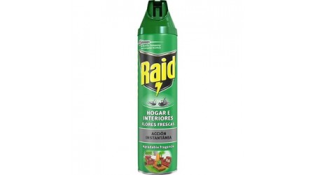 INSECTICIDA RAID HOGAR Y PLANTAS 600 ML.