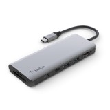 ADAPTADOR BELKIN HUB USB-C 7 EN 1 SD, MICROSD, AUDIO, 2 X USB, HDMI, USB-C CARGA 100W