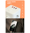 SMART E-BLOCK BASE 3 SALIDAS SCHUKO, 2 USB-A Y 1 USB-C + INTERRUPTOR